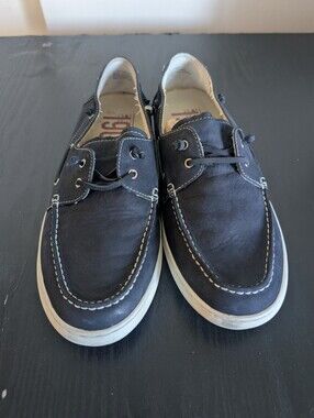 1901 Nordstrom Men's Navy Suede MSMARINA Boat Shoes Sneakers - Size 42